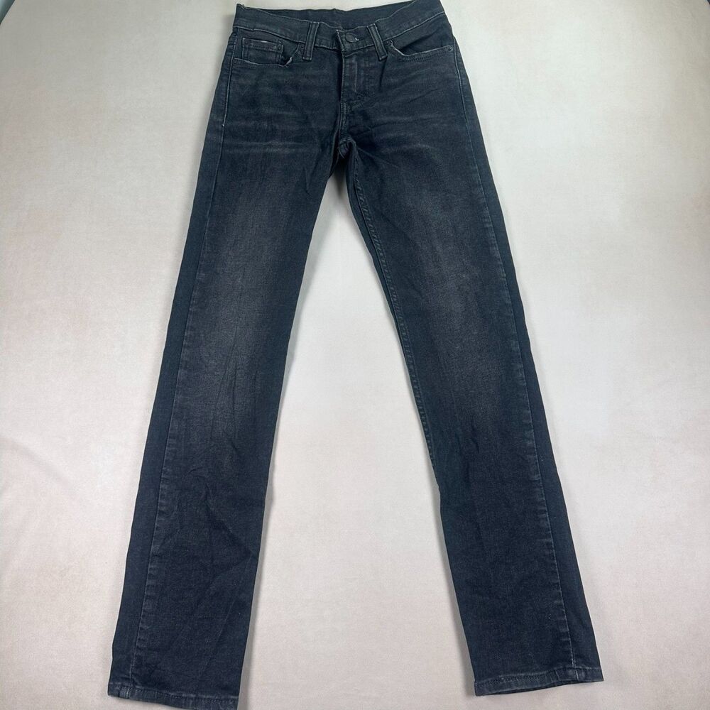 Levis 511 Slim Fit Jeans Mens 28x32 Black Stretch WaterLess Denim Dark Wash